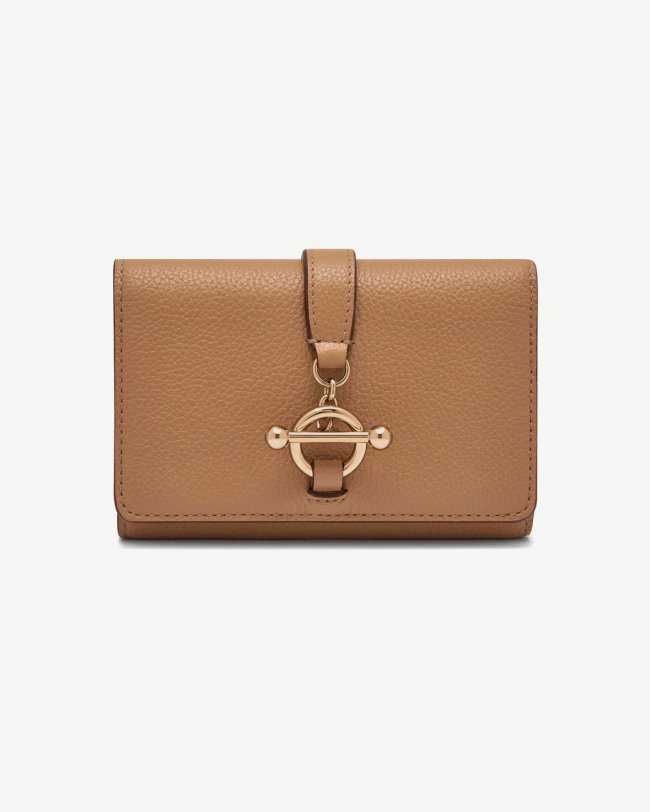 Strathberry Canada Outlet Women's Kite Medium Trifold Wallet - Brown Strathberry Canada Outlet Women's Kite Medium Trifold Wallet - Brown