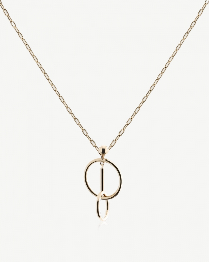 Strathberry Canada Outlet Women's Music Bar Hoop Pendant - 22 Carat Gold Gilded - Gold