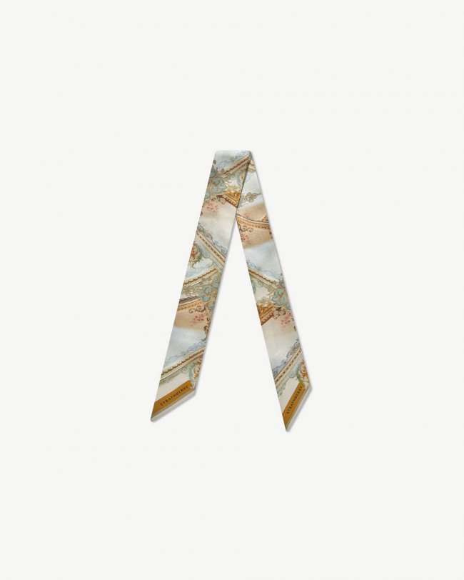 Strathberry Canada Outlet Women's Silk Skinny Scarf - Red Strathberry Canada Outlet Women's Silk Skinny Scarf - Red