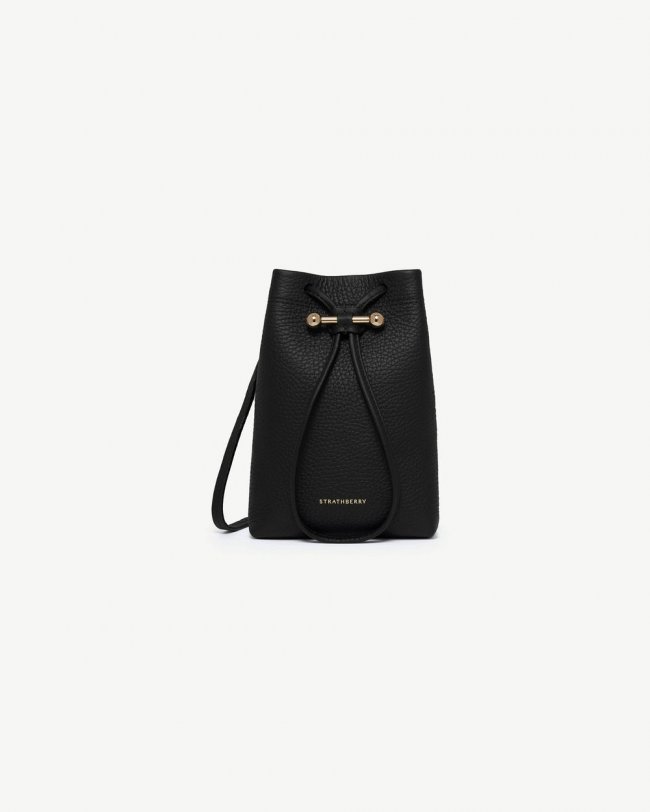 Strathberry Canada Outlet Women's Osette Midi Pouch - Black Strathberry Canada Outlet Women's Osette Midi Pouch - Black