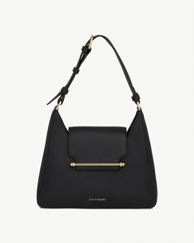 Strathberry Canada Outlet Women's Multrees Hobo - Black Strathberry Canada Outlet Women's Multrees Hobo - Black