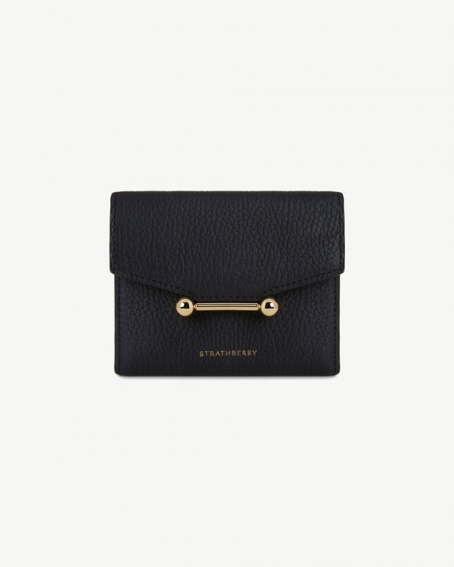 Strathberry Canada Outlet Women's Mosaic Trifold Wallet - Black Strathberry Canada Outlet Women's Mosaic Trifold Wallet - Black