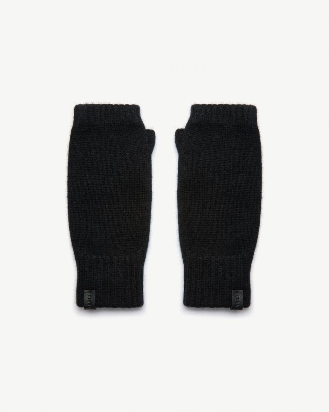 Strathberry Canada Outlet Women's Westray Fingerless Cashmere Gloves - Black Strathberry Canada Outlet Women's Westray Fingerless Cashmere Gloves - Black