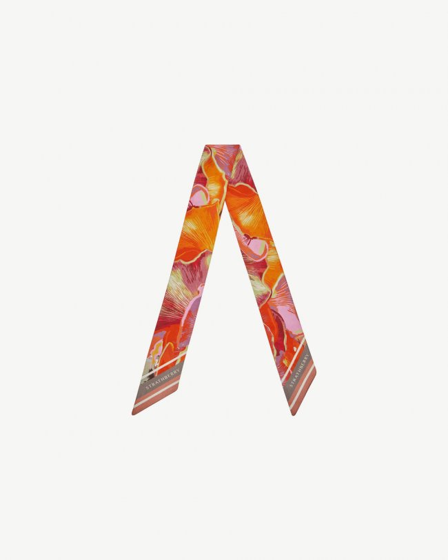 Strathberry Canada Outlet Women's Silk Skinny Scarf - Red Strathberry Canada Outlet Women's Silk Skinny Scarf - Red