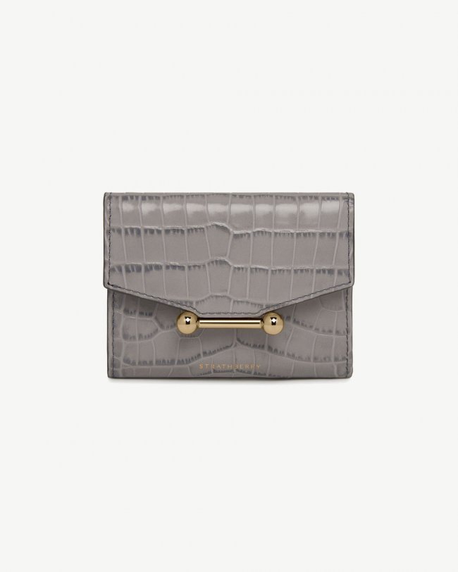 Strathberry Canada Outlet Women's Mosaic Trifold Wallet - Grey Strathberry Canada Outlet Women's Mosaic Trifold Wallet - Grey