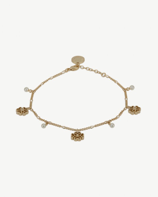 Strathberry Canada Outlet Women's Monogram Bracelet - 22 Carat Gold Gilded - Gold Strathberry Canada Outlet Women's Monogram Bracelet - 22 Carat Gold Gilded - Gold