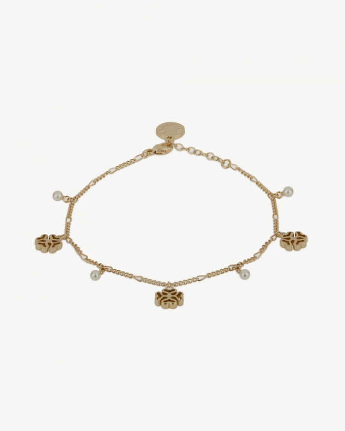 Strathberry Canada Outlet Women's Monogram Bracelet - 22 Carat Gold Gilded - Gold