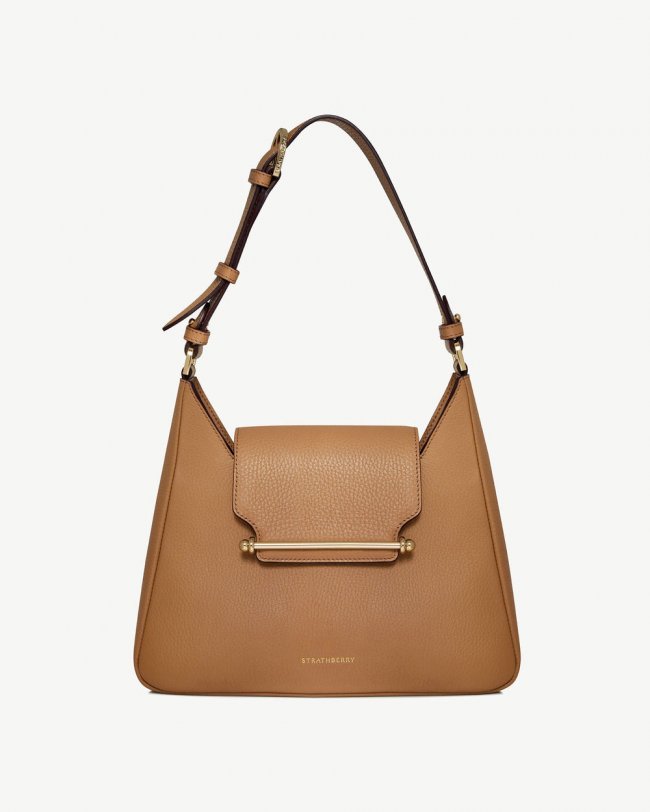 Strathberry Canada Outlet Women's Multrees Hobo - Brown Strathberry Canada Outlet Women's Multrees Hobo - Brown