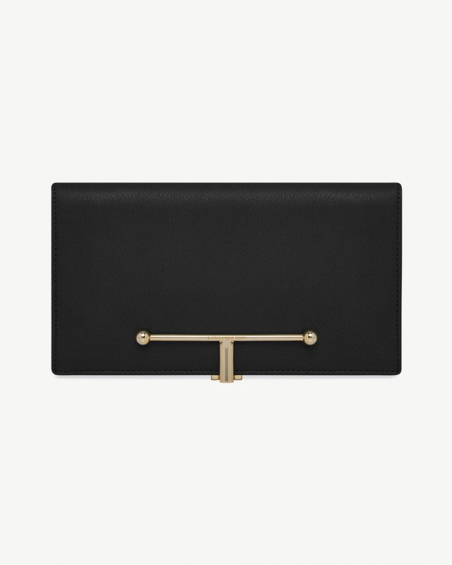 Strathberry Canada Outlet Women's Large Melville Street Wallet - Black Strathberry Canada Outlet Women's Large Melville Street Wallet - Black