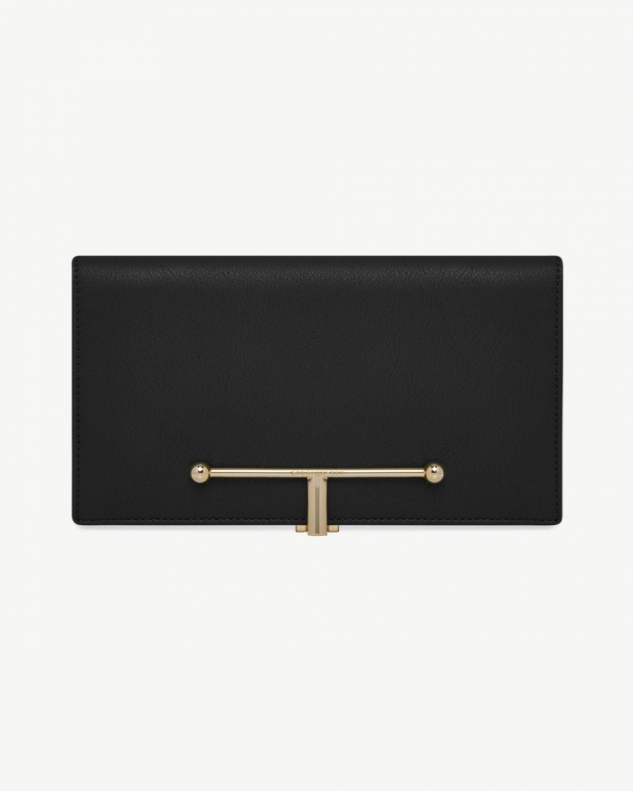 Strathberry Canada Outlet Women's Large Melville Street Wallet - Black