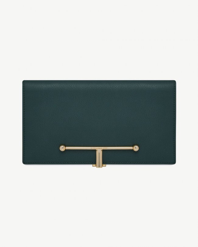 Strathberry Canada Outlet Women's Large Melville Street Wallet - Green Strathberry Canada Outlet Women's Large Melville Street Wallet - Green
