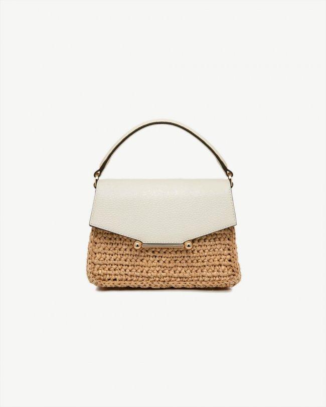 Strathberry Canada Outlet Women's Mosaic Nano - Natural Strathberry Canada Outlet Women's Mosaic Nano - Natural