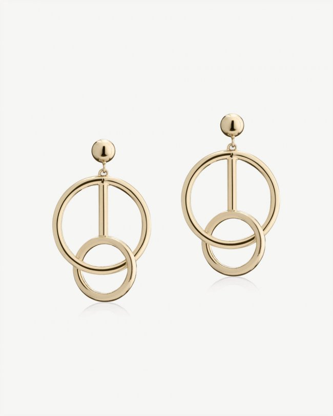Strathberry Canada Outlet Women's Music Bar Hoop Earrings - 22 Carat Gold Gilded - Gold Strathberry Canada Outlet Women's Music Bar Hoop Earrings - 22 Carat Gold Gilded - Gold