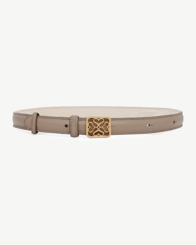 Strathberry Canada Outlet Women's Strathberry Canada Outlet Monogram Thin Buckle Belt - Natural Strathberry Canada Outlet Women's Strathberry Canada Outlet Monogram Thin Buckle Belt - Natural