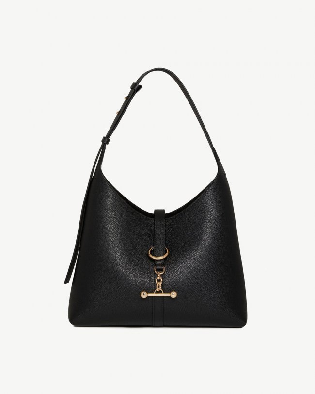 Strathberry Canada Outlet Women's Kite Hobo - Black Strathberry Canada Outlet Women's Kite Hobo - Black