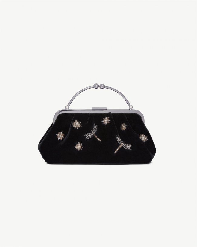 Strathberry Canada Outlet Women's Frame Clutch - Black