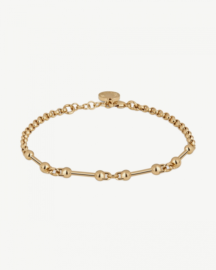 Strathberry Canada Outlet Women's Mini Mosaic Bracelet - 22 Carat Gold Gilded - Gold