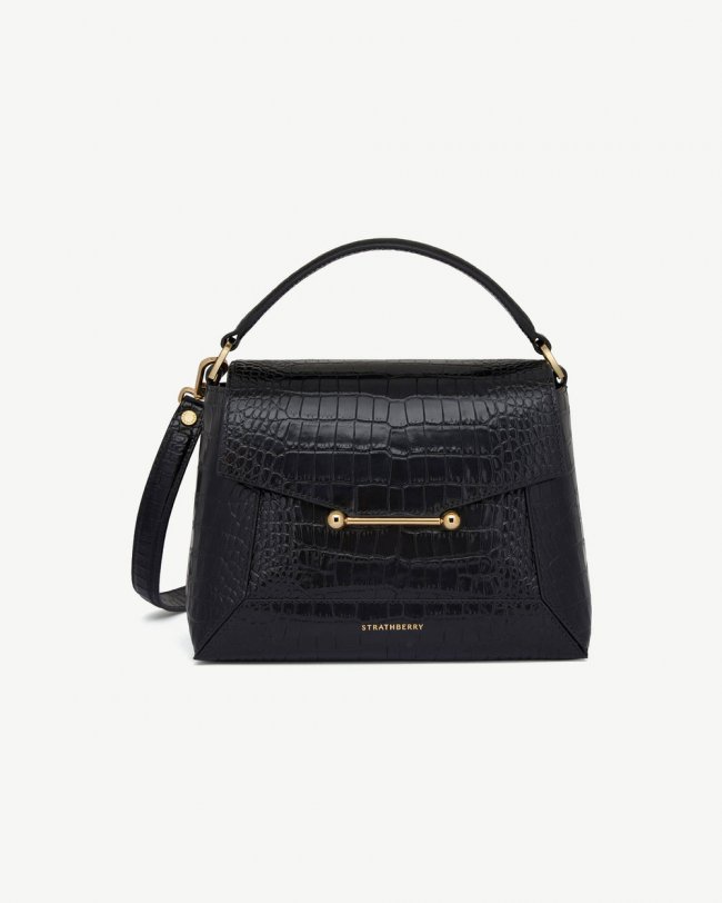 Strathberry Canada Outlet Women's Mosaic Bag - Black