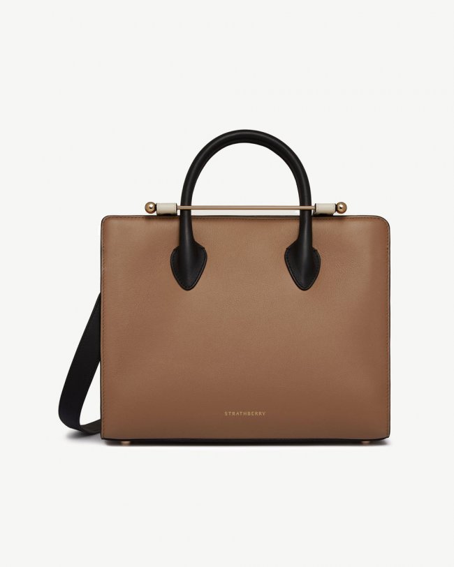 Strathberry Canada Outlet Women's Midi Tote - Brown Strathberry Canada Outlet Women's Midi Tote - Brown