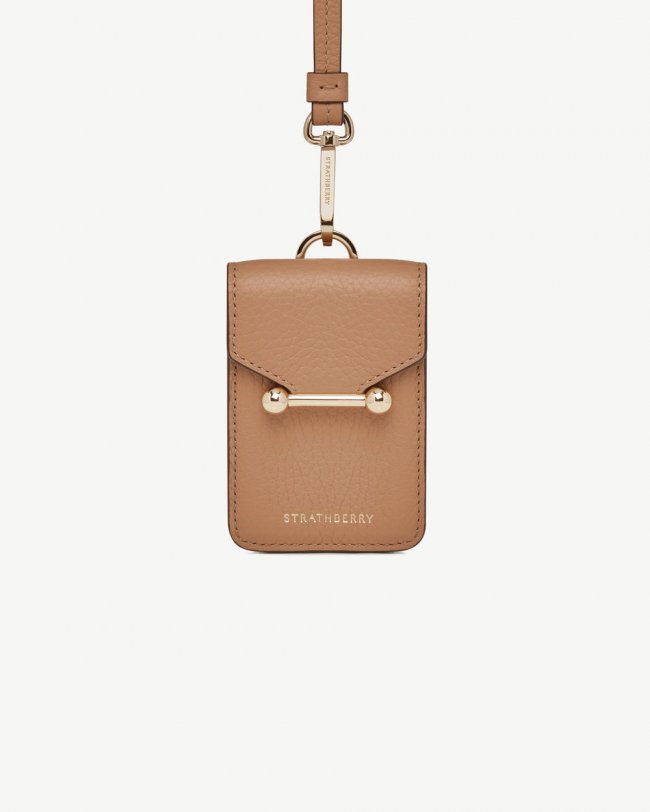 Strathberry Canada Outlet Women's Mosaic Cardholder with Strap - Brown Strathberry Canada Outlet Women's Mosaic Cardholder with Strap - Brown