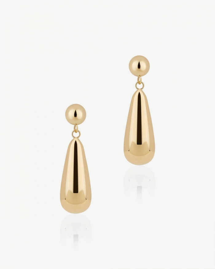 Strathberry Canada Outlet Women's Jasmine Earrings - 24 Carat Gold Gilded - Gold