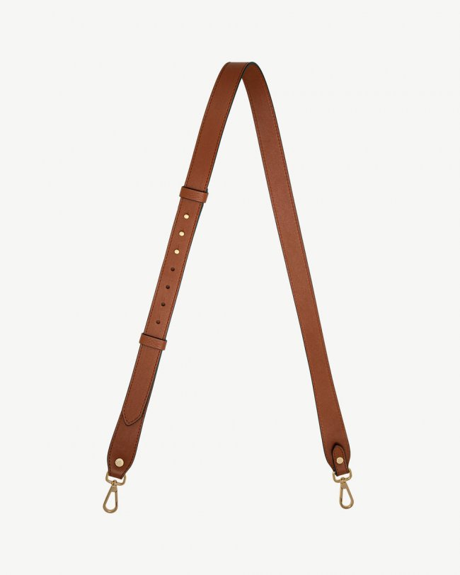 Strathberry Canada Outlet Women's Adjustable Leather Strap - Tan / Brown Strathberry Canada Outlet Women's Adjustable Leather Strap - Tan / Brown