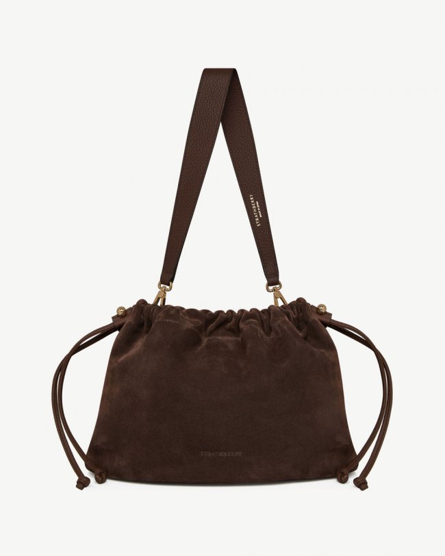 Strathberry Canada Outlet Women's Charlotte Midi Drawstring - Brown