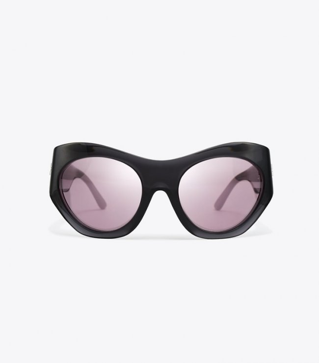 TORY BURCH RUNWAY SUNGLASSES - Grey/Violet | Free Shipping