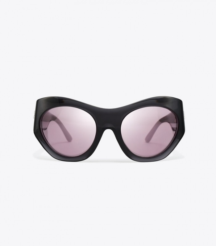 TORY BURCH RUNWAY SUNGLASSES - Grey/Violet | Free Shipping