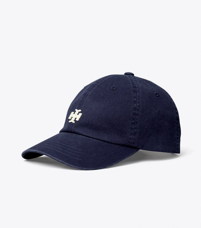 TORY BURCH LOGO CAP - Tory Navy | Free Shipping