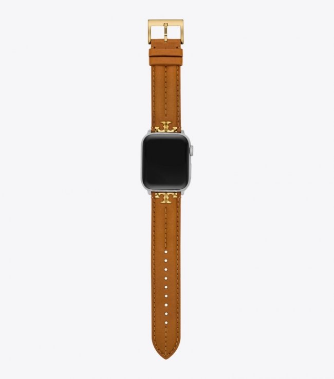 TORY BURCH KIRA BAND FOR APPLE WATCH, LEATHER - luggage | Free Shipping