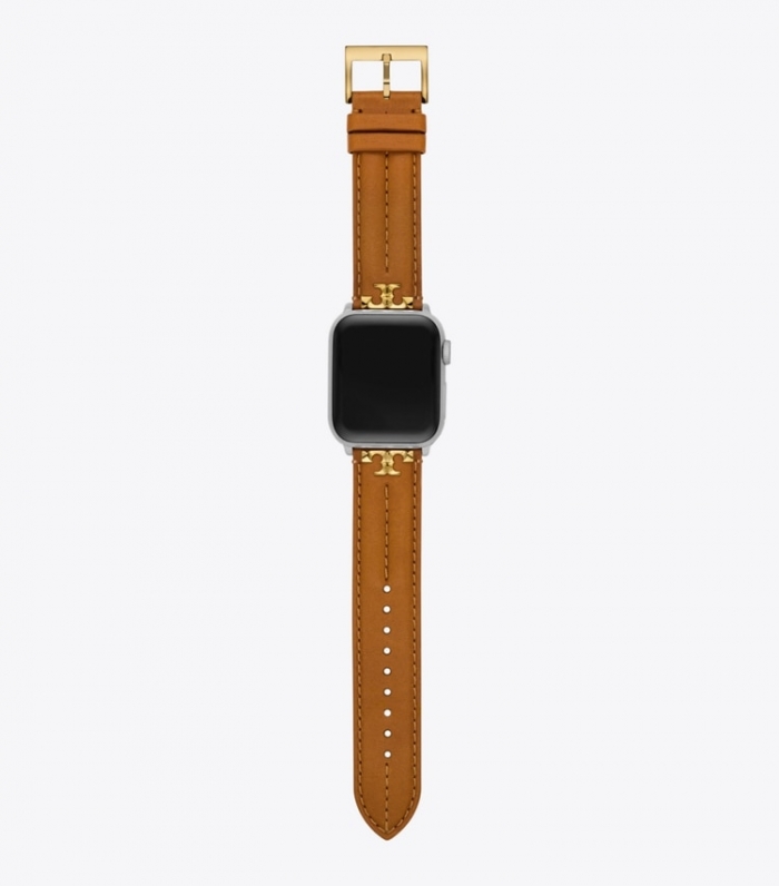 TORY BURCH KIRA BAND FOR APPLE WATCH, LEATHER - luggage | Free Shipping