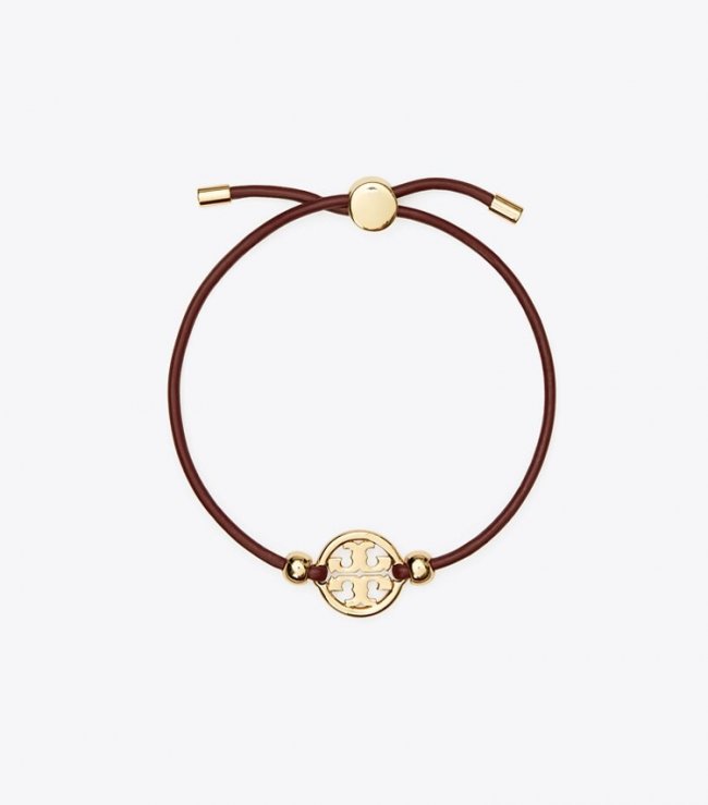 TORY BURCH MILLER SLIDER BRACELET - Tory Gold / Sun-Dried Tomato | Free Shipping