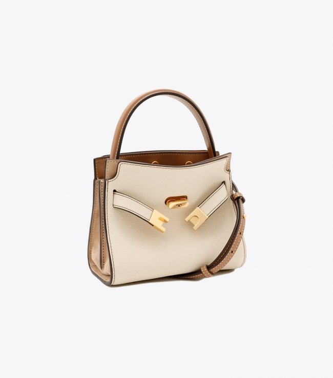 TORY BURCH PETITE LEE RADZIWILL DOUBLE BAG - New Moon | Free Shipping