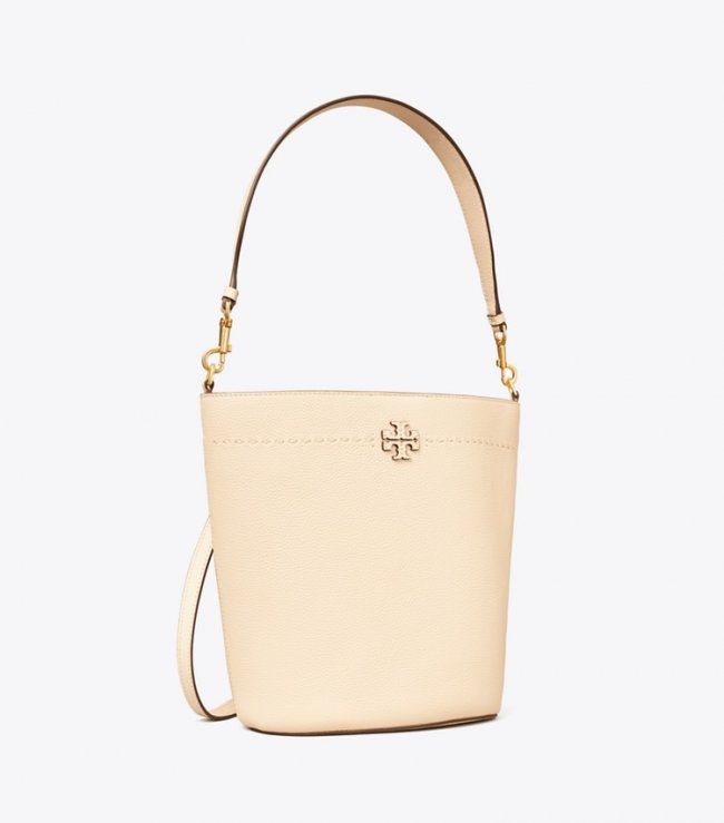 TORY BURCH MCGRAW BUCKET BAG - Brie | Free Shipping