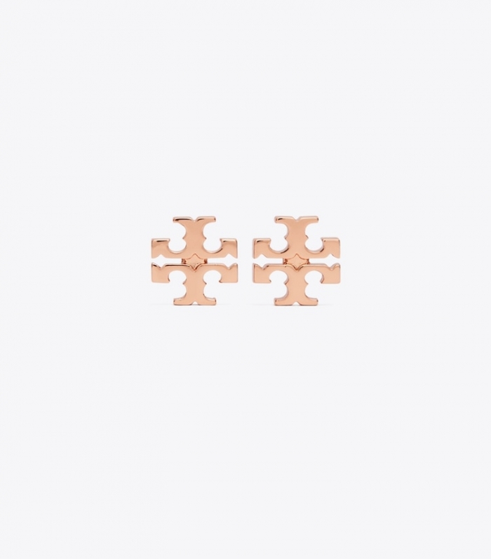 TORY BURCH KIRA STUD EARRING - Rose Gold | Free Shipping
