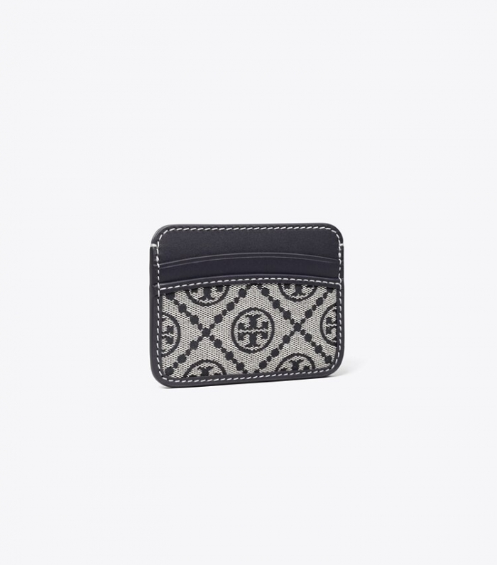 TORY BURCH T MONOGRAM CARD CASE - Tory Navy | Free Shipping
