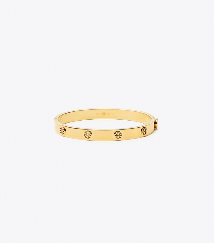 TORY BURCH MILLER STUD HINGE BRACELET, 7MM - Tory Gold | Free Shipping