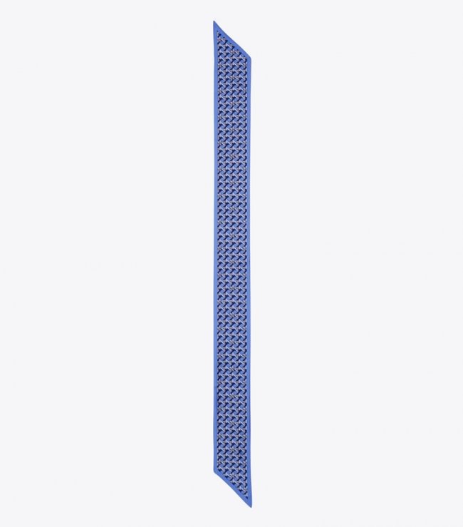 TORY BURCH BASKETWEAVE RIBBON TIE - Mediterranean Blue | Free Shipping