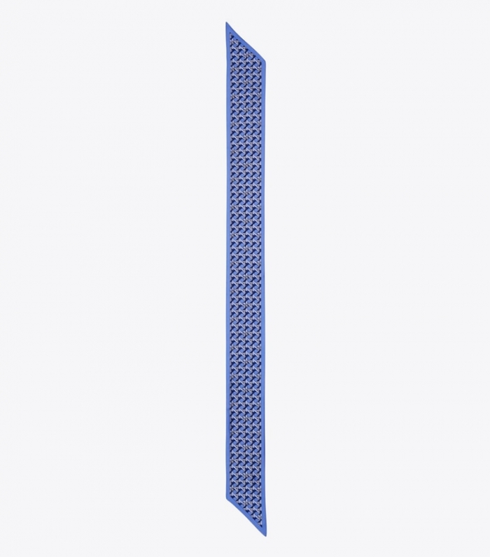 TORY BURCH BASKETWEAVE RIBBON TIE - Mediterranean Blue | Free Shipping