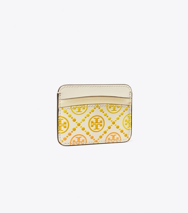 TORY BURCH T MONOGRAM DEGRADe CARD CASE - New Ivory Multi | Free Shipping