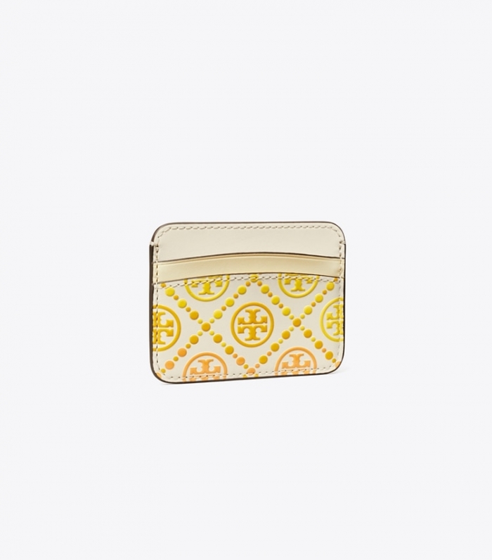 TORY BURCH T MONOGRAM DEGRADe CARD CASE - New Ivory Multi | Free Shipping