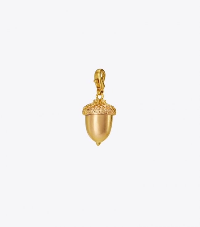 TORY BURCH ACORN CHARM - Tory Gold | Free Shipping