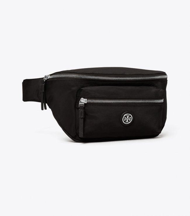 TORY BURCH NYLON BELT BAG - Black | Free Shipping