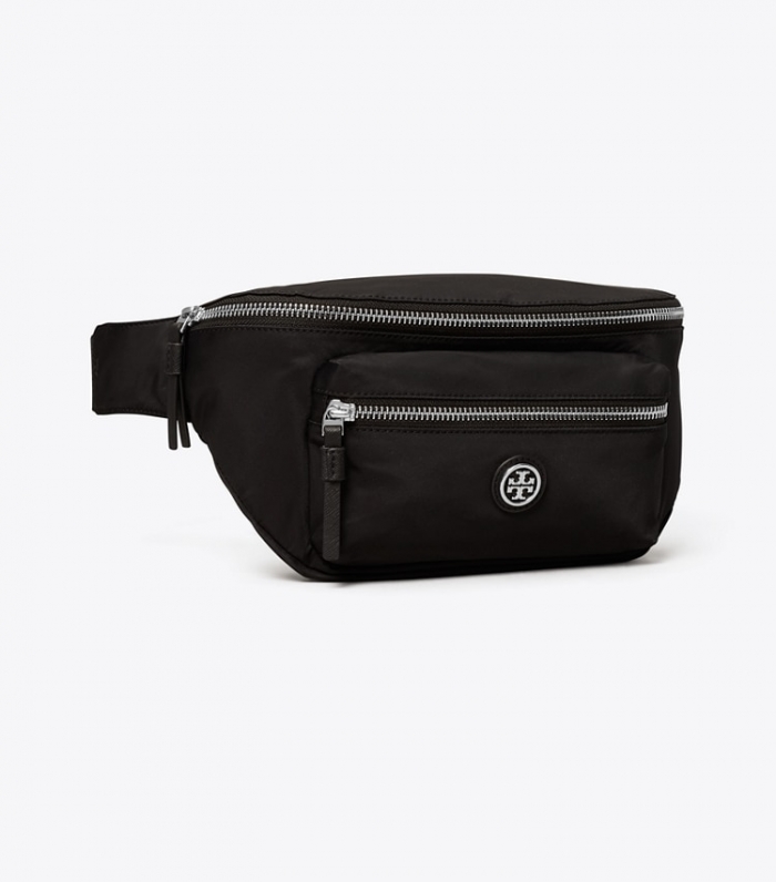TORY BURCH NYLON BELT BAG - Black | Free Shipping