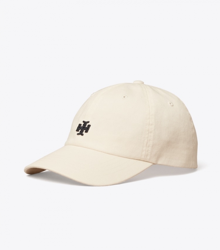 TORY BURCH LOGO CAP - Ivory Pearl | Free Shipping