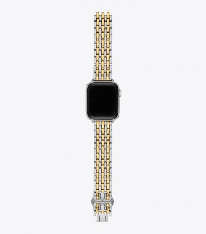 TORY BURCH ELEANOR BAND FOR APPLE WATCH, TWO-TONE GOLD/STAINLESS STEEL - 2 Tone | Free Shipping