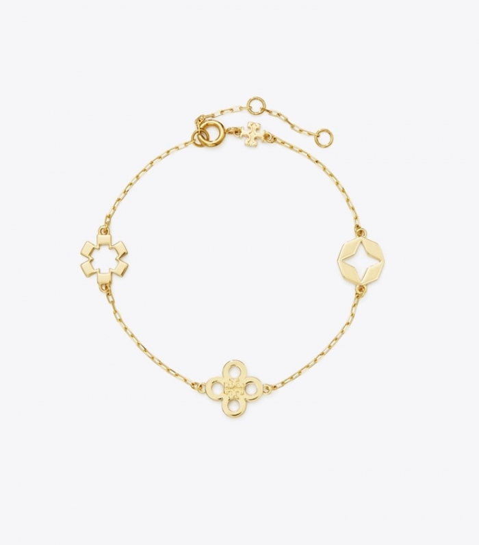 TORY BURCH KIRA CLOVER BRACELET - Tory Gold | Free Shipping