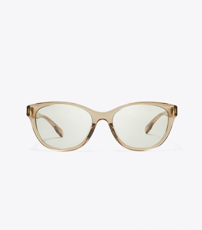 TORY BURCH MILLER EYEGLASSES - Transparent Brown | Free Shipping