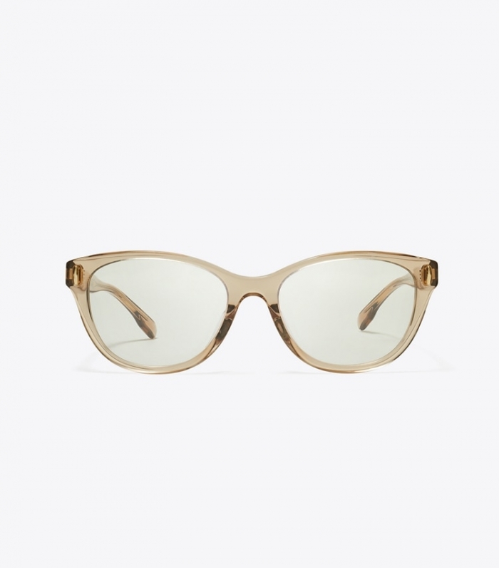 TORY BURCH MILLER EYEGLASSES - Transparent Brown | Free Shipping